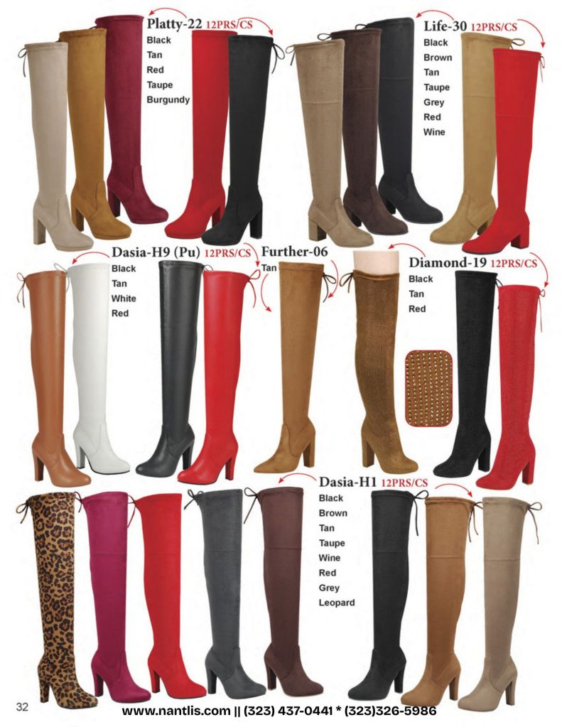 Catalogo Vol FL-502 Botas por mayoreo para mujeres Wholesale Boots For Women Nantlis page 33