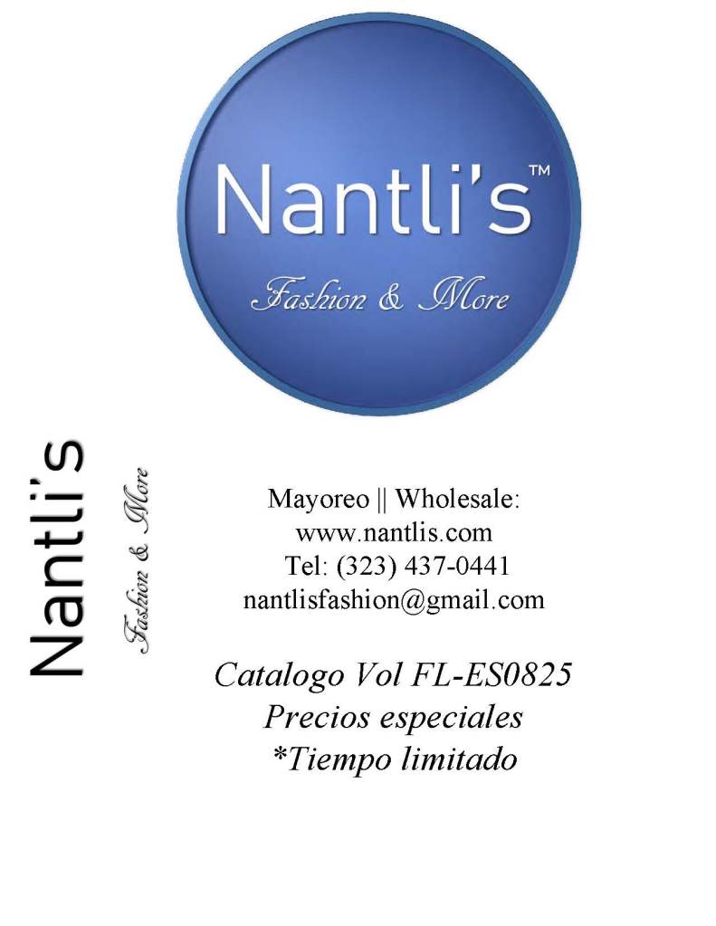 Catalogo Vol FL-ES0825 Nantlis Zapatos por Mayoreo Wholesale Shoes Page 01