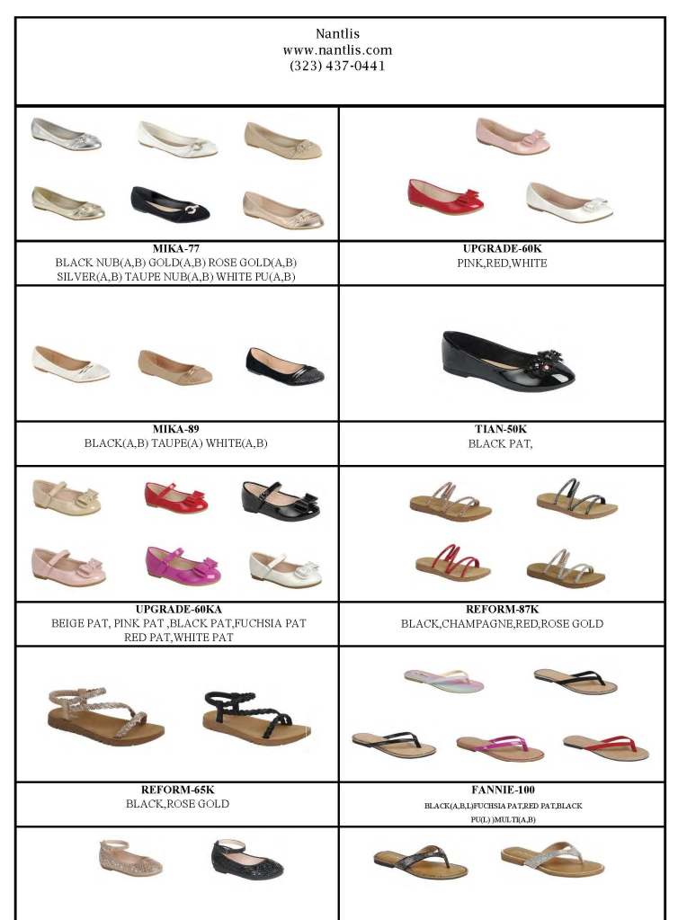 Catalogo Vol FL-ES0825 Nantlis Zapatos por Mayoreo Wholesale Shoes Page 07