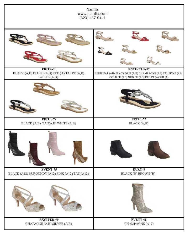 Catalogo Vol FL-ES0825 Nantlis Zapatos por Mayoreo Wholesale Shoes Page 19