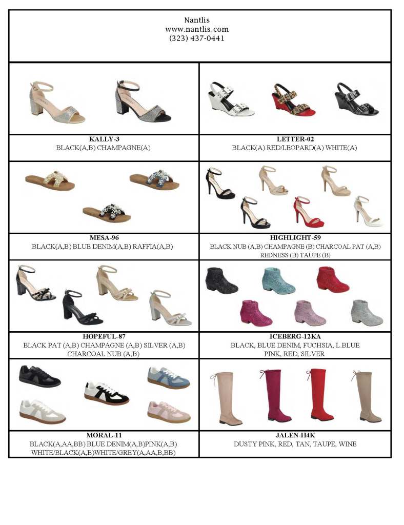 Catalogo Vol FL-ES0825 Nantlis Zapatos por Mayoreo Wholesale Shoes Page 23