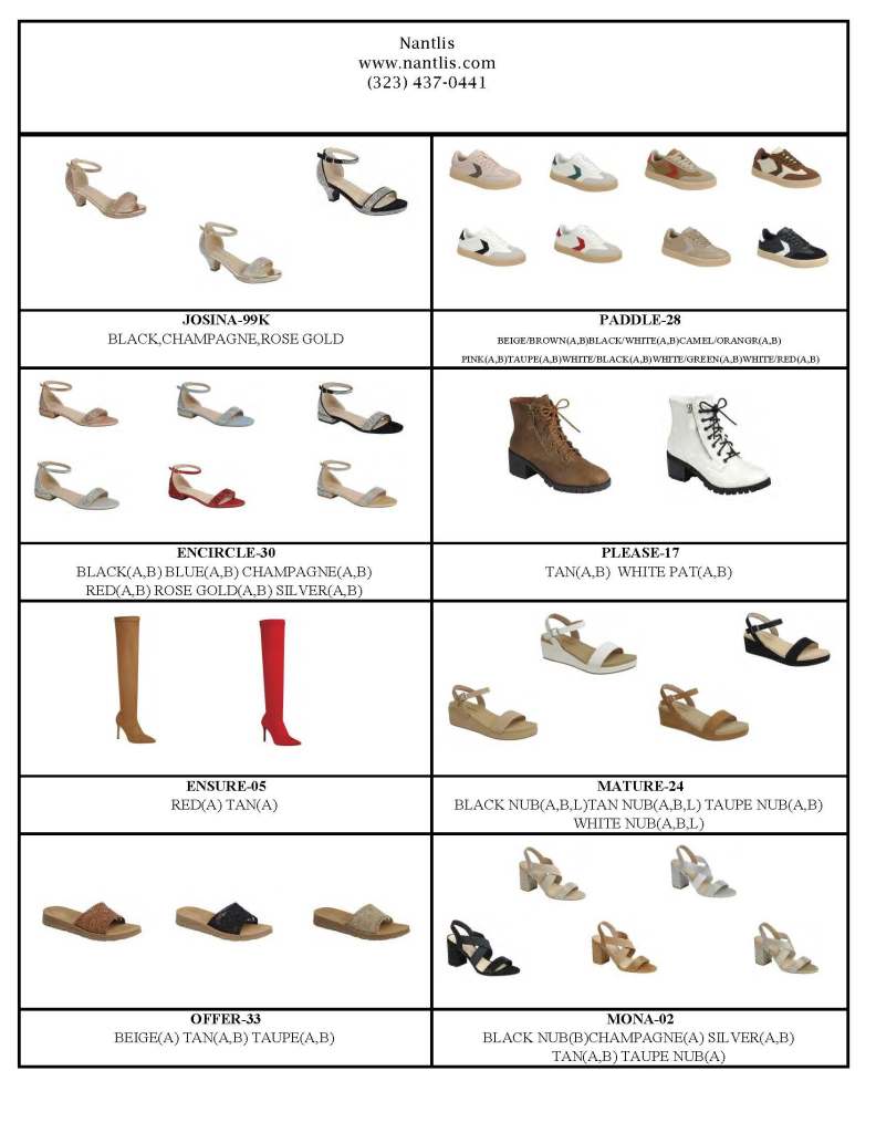 Catalogo Vol FL-ES0825 Nantlis Zapatos por Mayoreo Wholesale Shoes Page 39