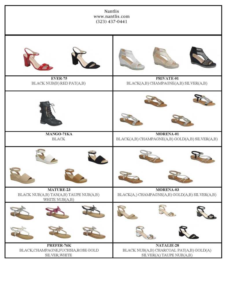 Catalogo Vol FL-ES0825 Nantlis Zapatos por Mayoreo Wholesale Shoes Page 40