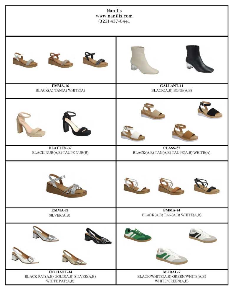 Catalogo Vol FL-ES0825 Nantlis Zapatos por Mayoreo Wholesale Shoes Page 59