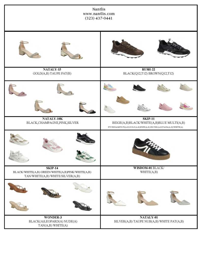 Catalogo Vol FL-ES0825 Nantlis Zapatos por Mayoreo Wholesale Shoes Page 66