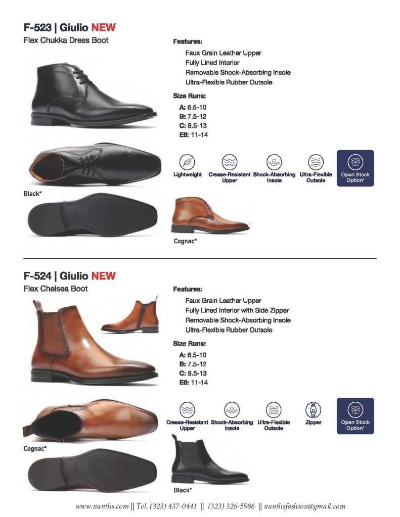 Nantlis Catalogo BE-33 Calzado para hombres y ninos Nantlis_Page_04 Zapatos por Mayore en Estados Unidos
