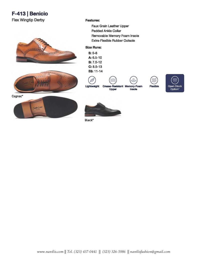 Nantlis Catalogo BE-33 Calzado para hombres y ninos Nantlis_Page_06 Zapatos por Mayore en Estados Unidos