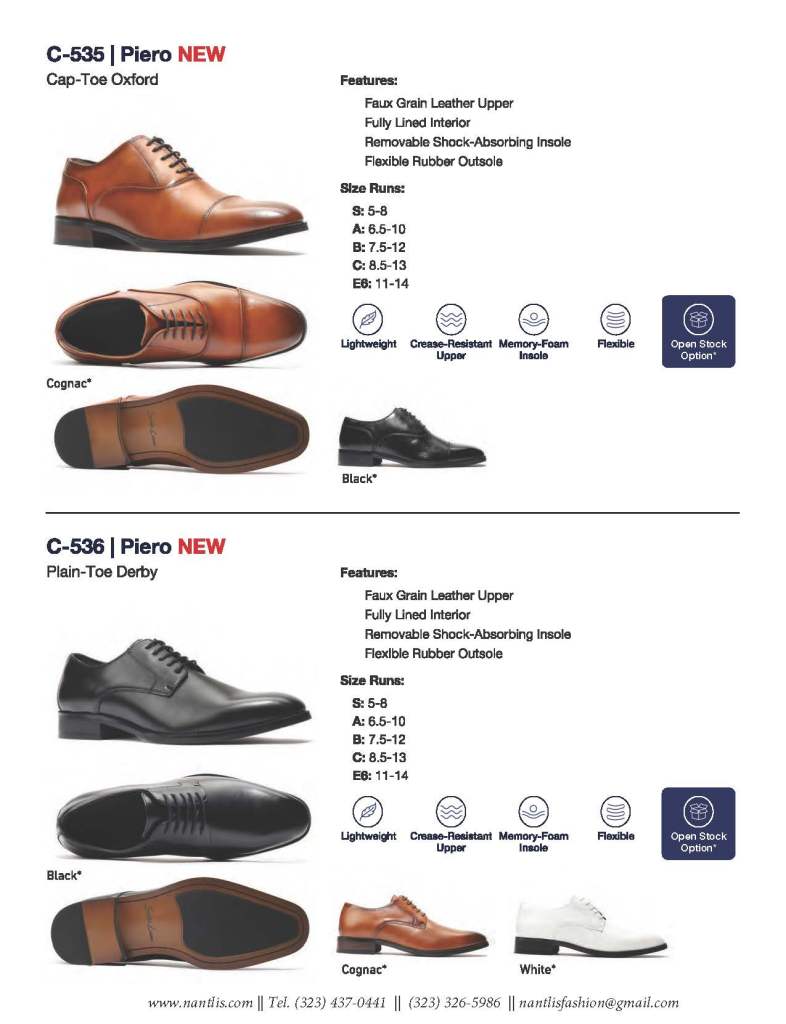 Nantlis Catalogo BE-33 Calzado para hombres y ninos Nantlis_Page_10 Zapatos por Mayore en Estados Unidos