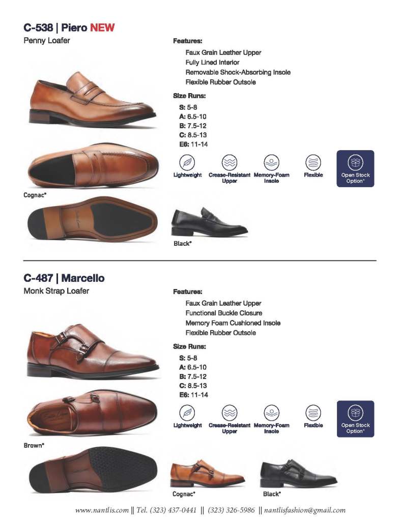 Nantlis Catalogo BE-33 Calzado para hombres y ninos Nantlis_Page_11 Zapatos por Mayore en Estados Unidos