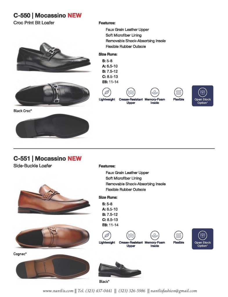 Nantlis Catalogo BE-33 Calzado para hombres y ninos Nantlis_Page_12 Zapatos por Mayore en Estados Unidos