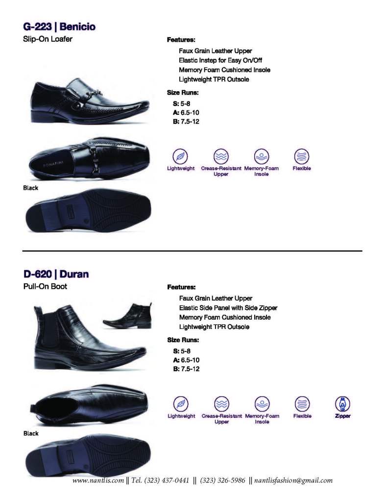 Nantlis Catalogo BE-33 Calzado para hombres y ninos Nantlis_Page_43 Zapatos por Mayore en Estados Unidos