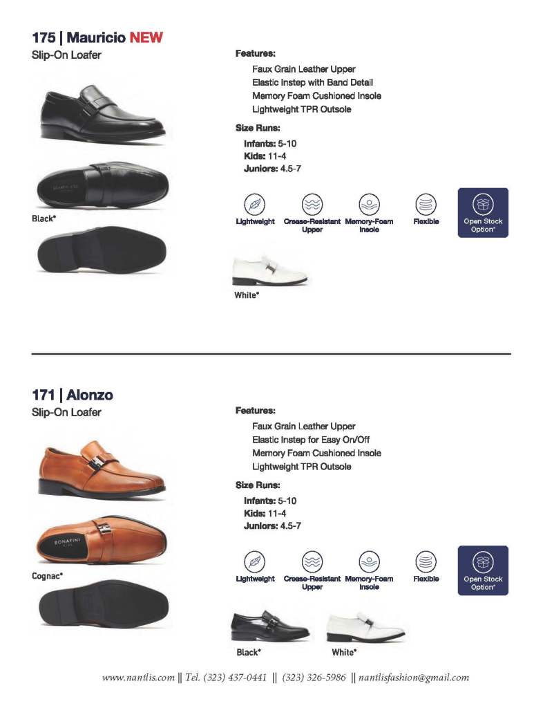 Nantlis Catalogo BE-33 Calzado para hombres y ninos Nantlis_Page_66 Zapatos por Mayore en Estados Unidos